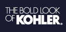 kohler brand logo with The bold look of kohler slogan